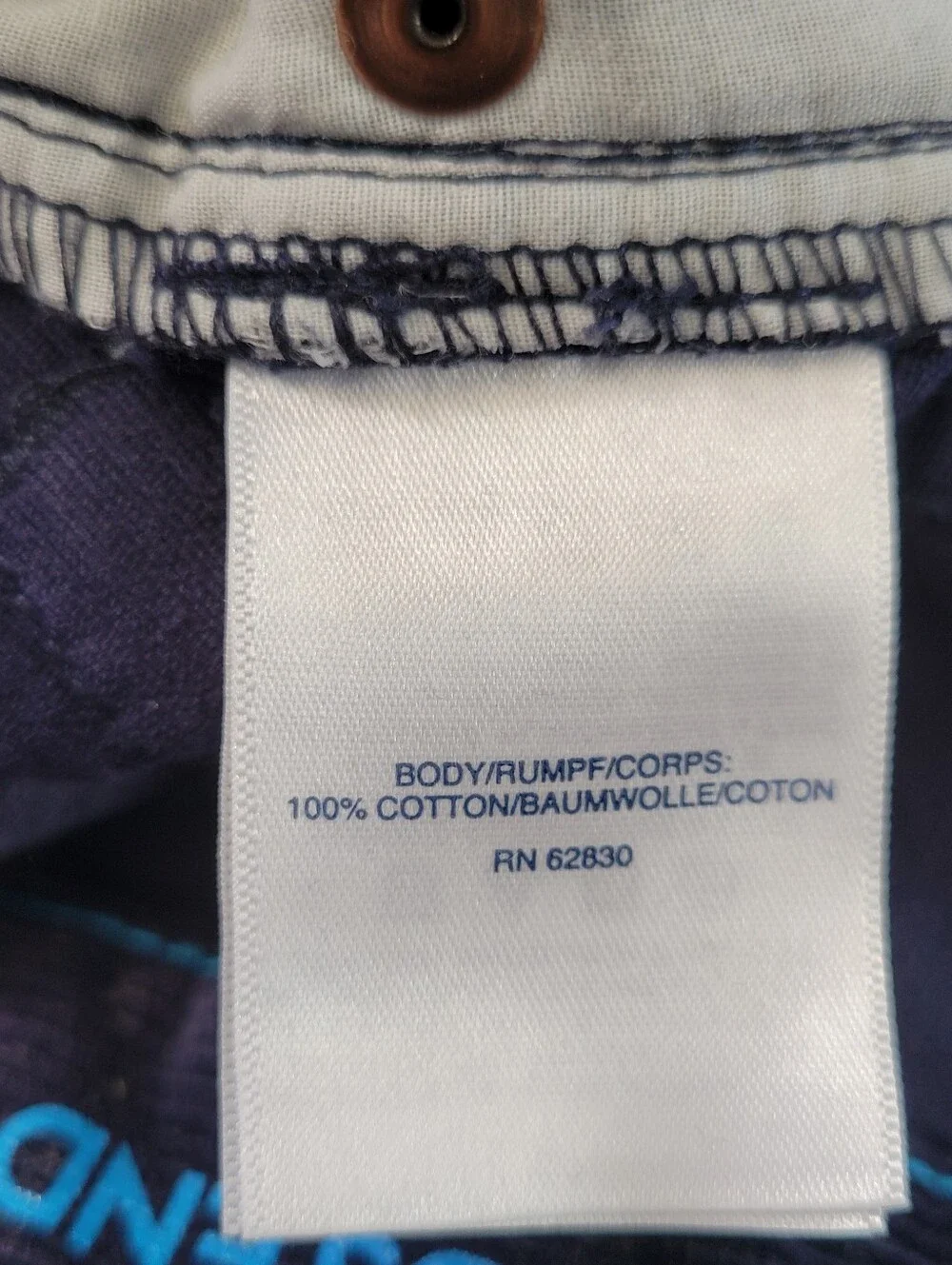 Lands' End Boys Cord 5 Pocket Pants Navy Blue 16